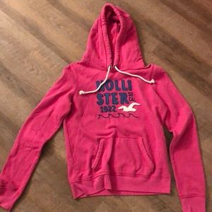 Pink Hollister hoodie